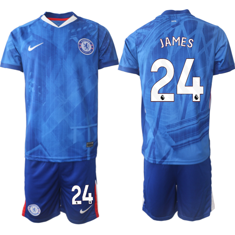 Men 2025-2026 Club Chelsea FC home Blue #24 Soccer Jersey->chelsea jersey->Soccer Club Jersey